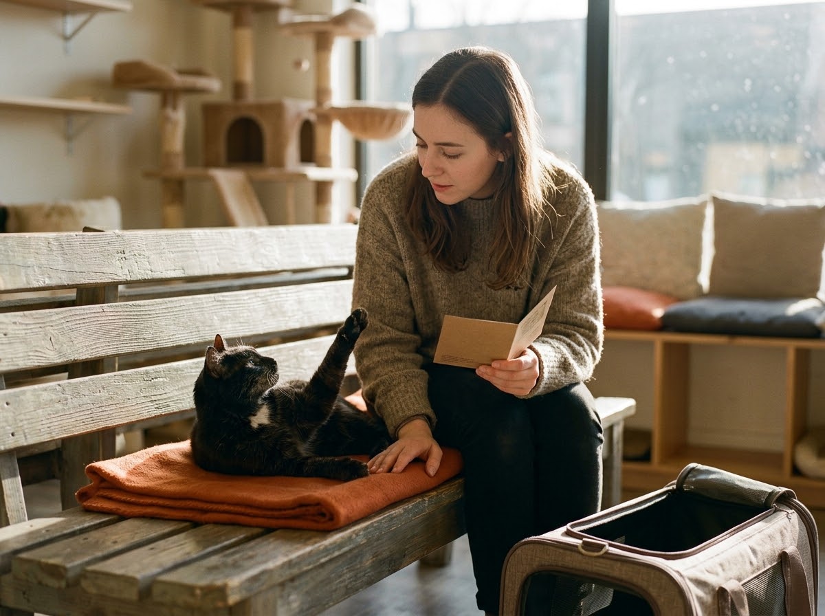 The Shy Black Cat Who Kept His Distance — Until Someone Was Patient